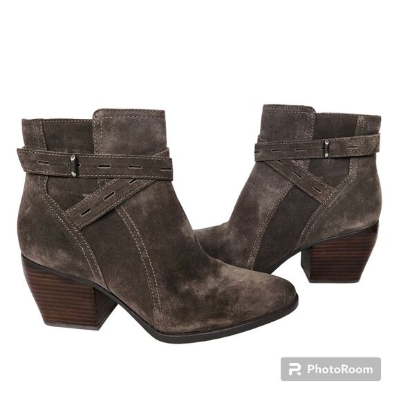 Naturalizer Suede Women's Fenya Booties Ankle Boot Size 9.5 Like New - Picture 1 of 10